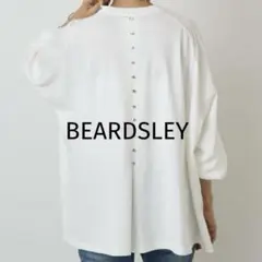 ✨2024✨BEARDSLEY うしろボタンBIGカットソー　ホワイト　ゆったり