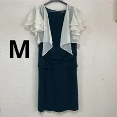 ASHILL レースボレロ 結婚式 パーティー 羽織り ダークグリーン M