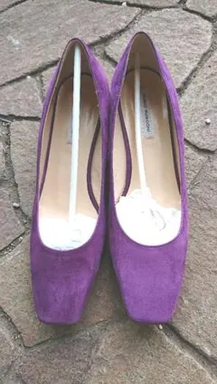 Fファビオルスコーニ FABIORUSCONI スエードパンプス 23.5㎝