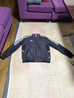 ★新品★タグ無しadidas ブラック ナイロンジャケット　サイズL