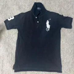 美品✨】ポロバイラルフローレン ビッグポニー ポロシャツ 黒 白 M