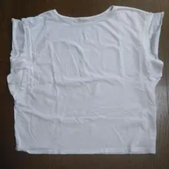 GU　レディース　フレンチ袖　ホワイト Tシャツ 　XLサイズ