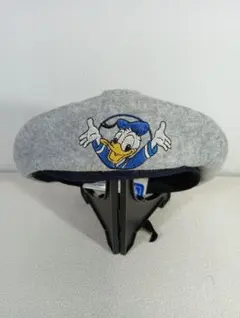 ドナルドダック ベレー帽 グレー ディズニー