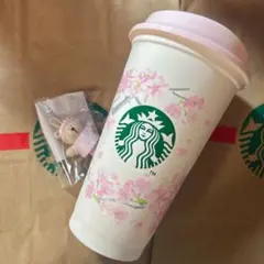 スターバックス　SAKURA2025 リユーザブルカップ　キャップ　ベアリスタ