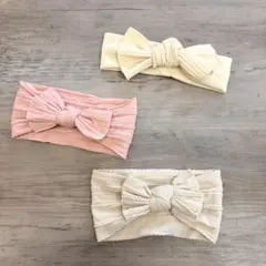 Leapepe♥リボン付きヘアバンド/3点セット