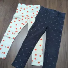 H&М　キッズ ロングパンツ 2点セット ドット柄