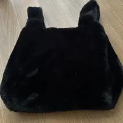 未使用！黒ファー トートバッグ