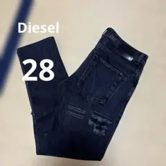 ダメージデニム ブラック