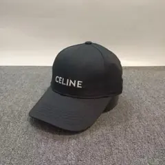 CELINE ベースボールキャップ ブラック en