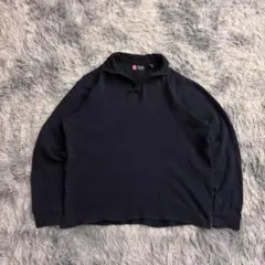 (*)様 00s チャップス　ネイビー　ヴィンテージ　ハーフジップ　スエット
