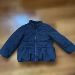 branshes ブランシェス　ネイビー 中綿コート フリル 120cm