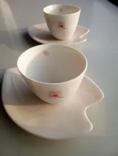 フランフラン 桜カップ＆ソーサー 2客セット