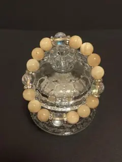 アラゴナイト☆クラック水晶☆ブレスレット】天然石 パワーストーン