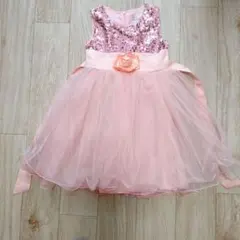 ピンク フレアドレス 120cm