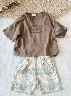F.O. KIDS アンキロサウルス恐竜Tシャツ＆ハーフパンツ 2点セット