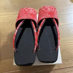【美品】草履　雨用カバーつき　着物　和装　浴衣