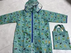 レインコート カッパ 雨具 110cm 恐竜のサムネイル