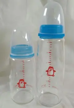 チュチュベビー ガラス 哺乳瓶 スリムタイプ 2本セット 母乳 ミルク 授乳