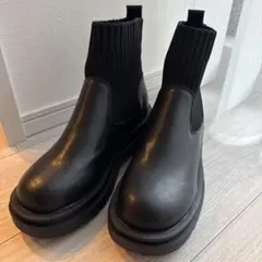★美品★ サイドゴアブーツ ブラック
