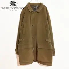 【BURBERRY/バーバリー】 ステンカラーコート オリーブグリーン