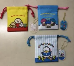 산리오 巾着&キーホルダーセット売り
