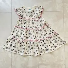 新品　リトシー　ミニーちゃんフリルワンピース【100】