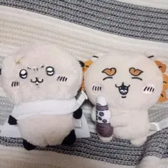 ちいかわ ぬいぐるみ マスコット 2体セット　ラッコ、シーサー