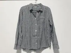 SM2 サマンサモスモス コットンリネンギンガムチェックシャツ M 美品のサムネイル