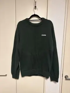XLARGE ダークグリーン クルーネックセーター M