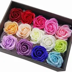 ★速達発送★14色、色指定OK！ソープフラワー【薔薇】花材(小） ハンドメイド