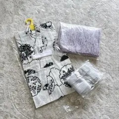 【新品】3点セットutatane キッズ浴衣　ウタタネ　こどものサムネイル