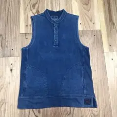 45R 藍染 インディゴ スウェット ベスト 45rpm ユニセックス S - メルカリ