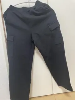UNIQLO KIDS ドライスウェットカーゴパンツ ブラック 140cm