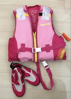 子供用 ライフジャケット マリンシューズ キッズ 130水遊び 救命具