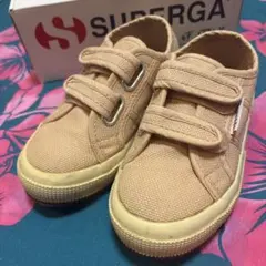 SUPERGA スニーカー ピンクベージュ マジックテープ18cmのサムネイル
