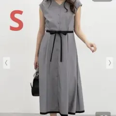日本製☆M'S GRACY☆ フラワーボタン バルーンワンピース☆ サイズ40