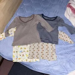 長袖カットソー 肌着4枚セット80サイズ