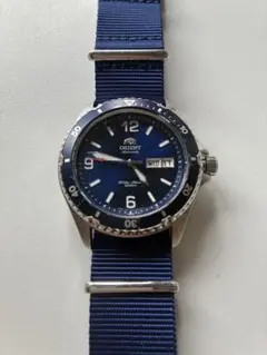 ORIENT オリエント マコ 自動巻き 腕時計 ネイビー ダイバーズウォッチ