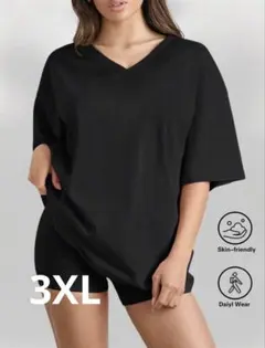 SHEIN プラスサイズ3XL！レディース 半袖Tシャツ