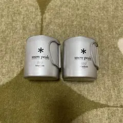 Snow peak スノーピーク チタンダブルマグ 450ml 2個セット