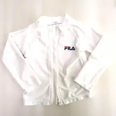FILA キッズ ラッシュガード ホワイト 長袖　白　95cm