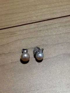 セール　銀製刻印あり　淡水パール　2点まとめ売り