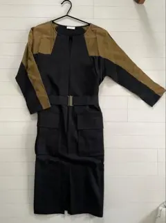 ドリスヴァンノッテン デニム シャツワンピース 長袖 ベルト付き