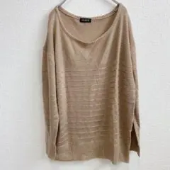 【M】believe ビリーブ　レディース　トップス　ニット　セーター　ラメ　秋