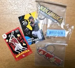 福岡ソフトバンクホークス 中村晃 アクリルキーホルダー・ステッカーセット