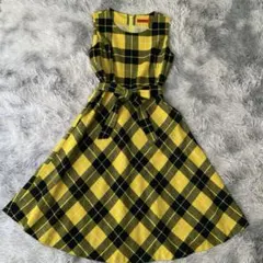 ヨークランドYorklandワンピース　イエローブラック
