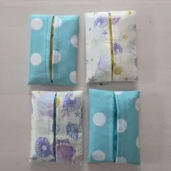 子供用ポケットティッシュケース　4点セットハンドメイド