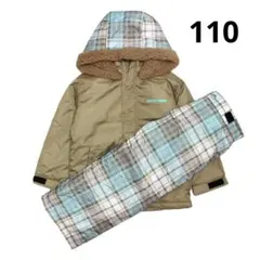 スキーウェア 女の子 marie claire 上下 調節付 ブラウン 110