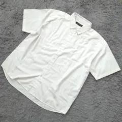 b1665 NANO UNIVERSE【L】半袖シャツ ホワイト