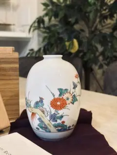 ♥値下げ！未使用　人間国宝　十四代　酒井田柿右衛門　一輪挿し　共箱付　花瓶　花器 2107356140.jpg?1701514942